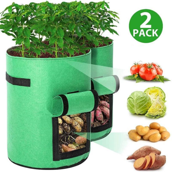 Vegetable Grow Bags Green - Image 9
