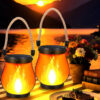 Solar Flame Lantern Lights - Waterproof Outdoor Hanging LED Decor