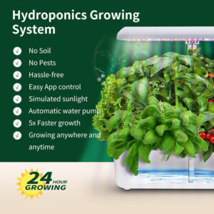 Alternative view of Hydroponic Growing System Kit | 14-Pod Indoor Herb Garden with WiFi Control