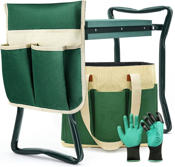 Garden Kneeler And Seat With Tools