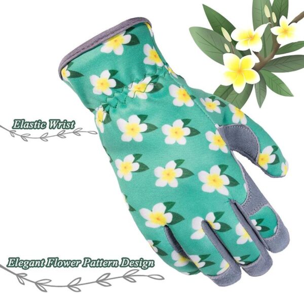 Deerskin Leather Gardening Work Gloves - Image 5