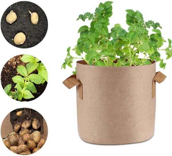 Grow Bags Beige 10 Pack - Image 3