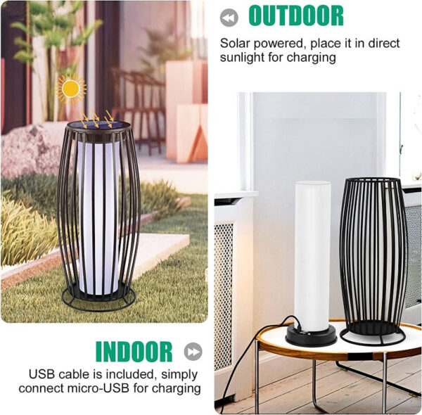 Solar LED Flickering Flame Lanterns - Image 12