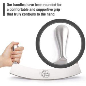 Alternative view of Mezzaluna Stainless Steel Knife