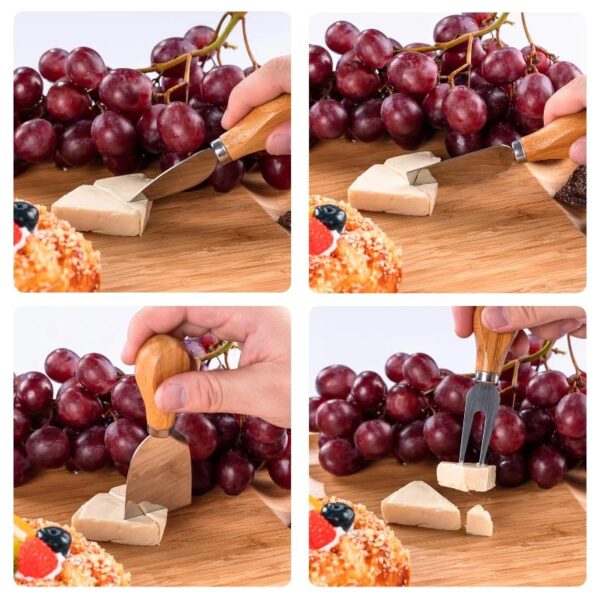 Natural Bamboo Cheese Board - Image 3