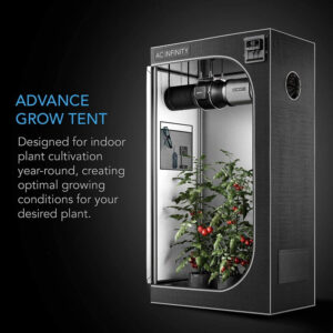 Alternative view of AC INFINITY Hydroponic Grow Tent Cloudlab 844