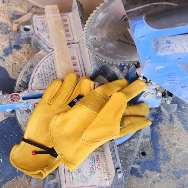Premium Cowhide Leather Work Gloves - Image 6