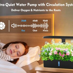 Alternative view of Hydroponics Growing System Kit | Indoor Garden with LED Grow Light