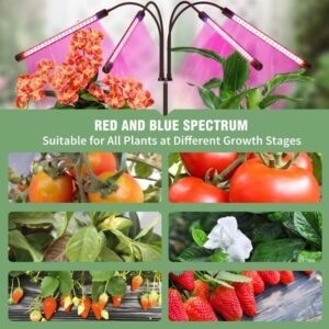 Alternative view of LED Grow Light for Indoor Plants Full Spectrum with Adjustable Tripod Stand & Remote