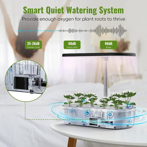 Hydroponics Growing System Kit | Indoor Garden with LED Grow Light - Image 6