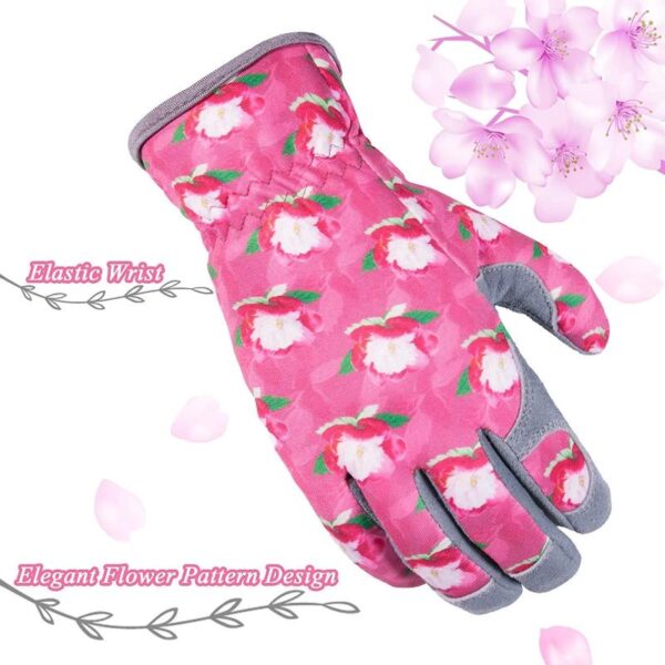 Deerskin Leather Gardening Work Gloves - Image 9