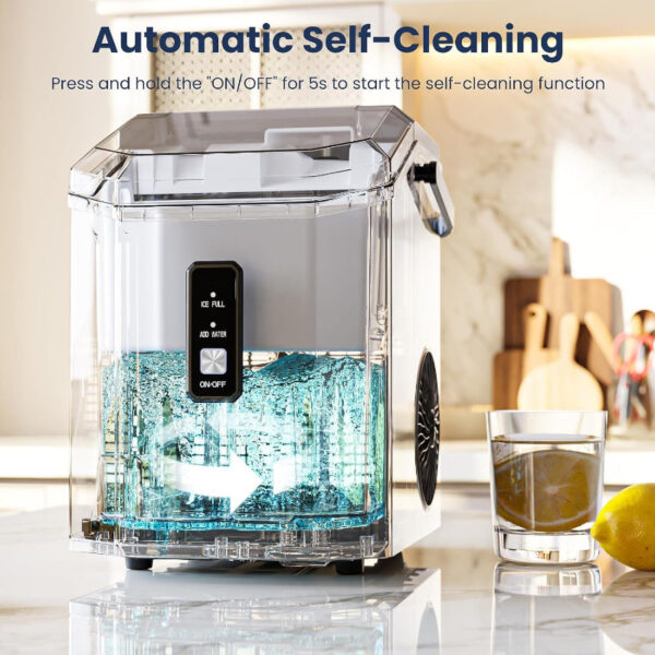 Nugget Ice Maker Countertop with Self-Cleaning, 35lbs/24H, Portable Sonic Ice Machine - Image 3