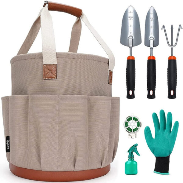 Garden Tools Set With Bucket Organizer - Image 7
