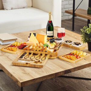Alternative view of Premium Bamboo Cheese Board Set