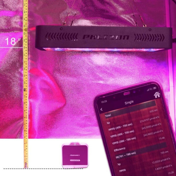 Full Spectrum Grow Light with Humidity Meter | Veg & Bloom Mode | Daisy Chain - Image 8