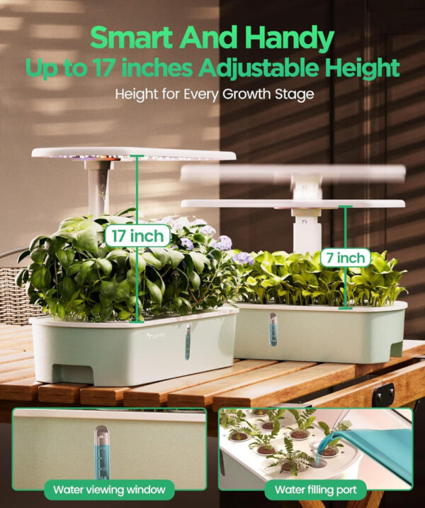 Smart Hydroponics Growing System - WiFi & App Control | 10-Pod Planter - Image 5