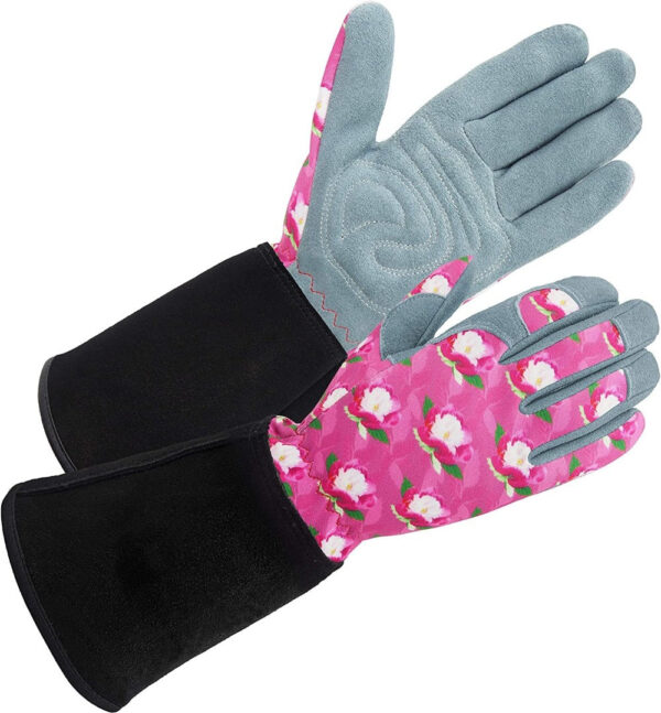 Deerskin Leather Gardening Work Gloves - Image 12