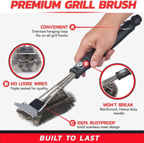 Grill Brush and Scraper - Image 3