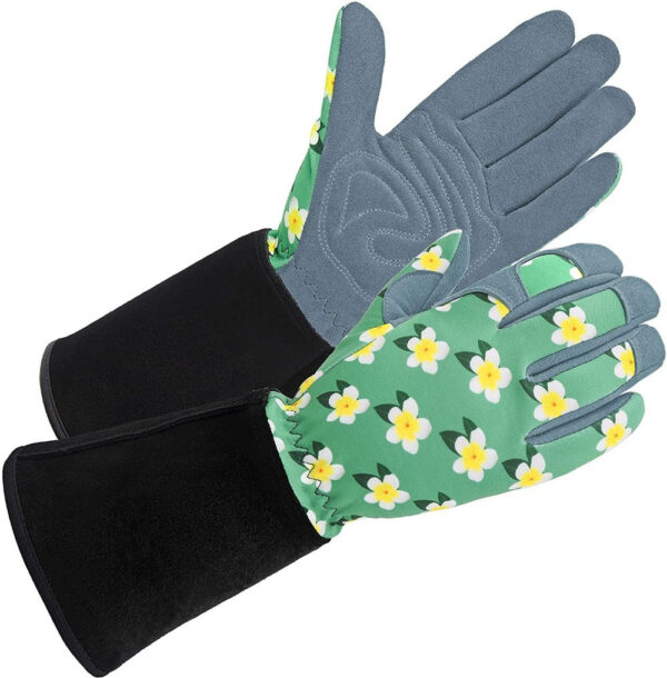 Deerskin Leather Gardening Work Gloves - Image 10