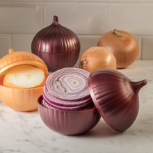 onion saver, onion keeper, sliced onions, onion storage