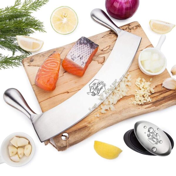Mezzaluna Stainless Steel Knife - Image 7