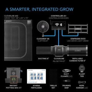 Alternative view of AC INFINITY Complete Grow Tent Kit - WiFi AI Control - Cultivator Kit with Fertilizers