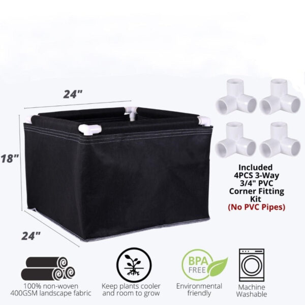 Fabric Raised Garden Beds | Portable Planter Boxes for Vegetables & Flowers - Image 26