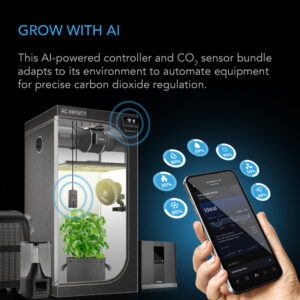 Alternative view of AC INFINITY Controller AI+ with CO2 Sensor - AI Powered Smart Grow Controller