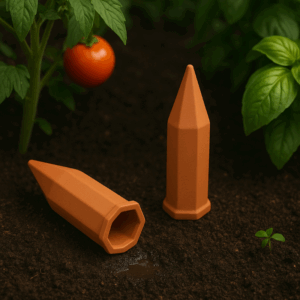 Terracotta Watering Spikes – Self-Watering Stakes for Plants - Auto Irrigation