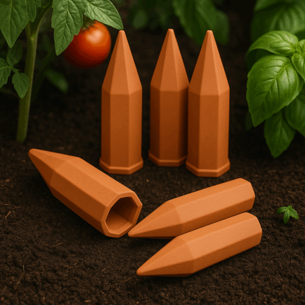 Terracotta Watering Spikes – Self-Watering Stakes for Plants - Auto Irrigation - Image 8