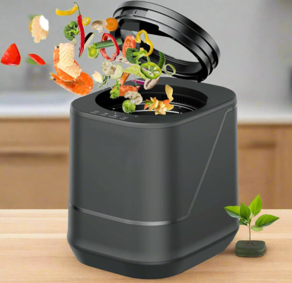 Electric Composter for Kitchen – 4L Countertop Smart Food Waste Bin, Odorless Indoor Compost Maker
