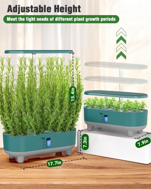16-Pod Hydroponics Growing System | Indoor Herb Garden with 28W LED - Image 6