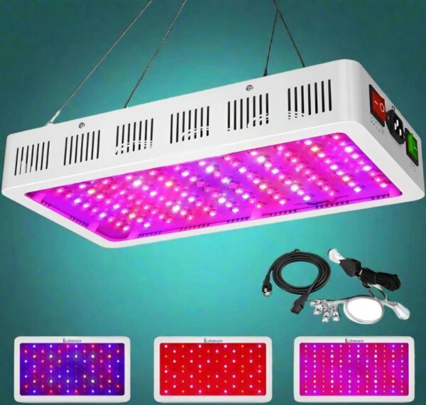 Full Spectrum Grow Light with Humidity Meter | Veg & Bloom Mode | Daisy Chain - Image 5