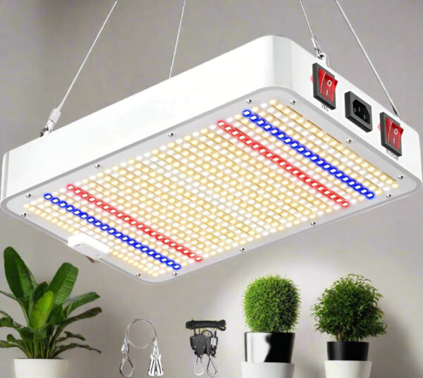 Full Spectrum LED Grow Light for Seed Starting & Hydroponics - Veg & Bloom Modes