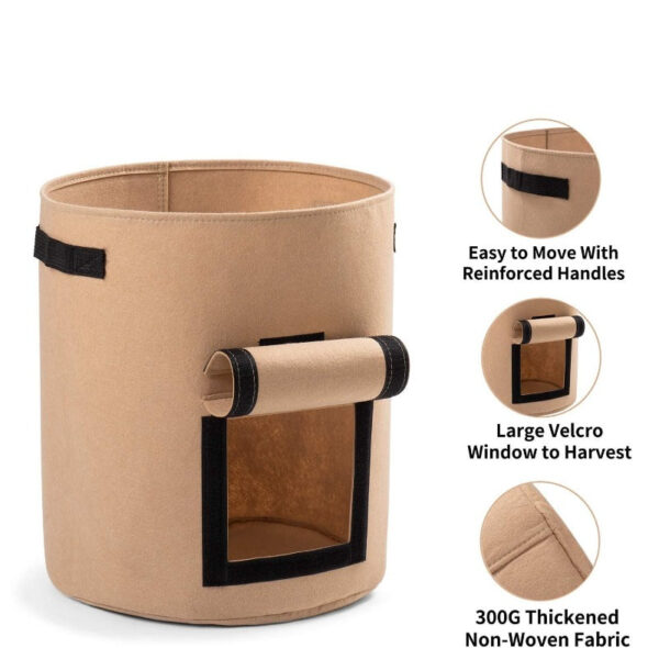 Vegetable Grow Bags Beige - Image 4