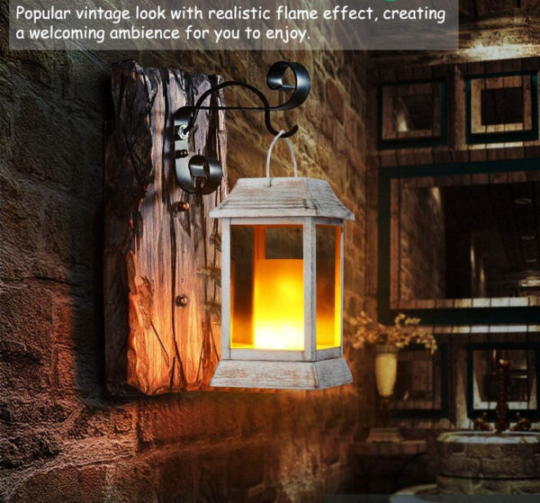 Solar LED Flickering Flame Lanterns - Image 6