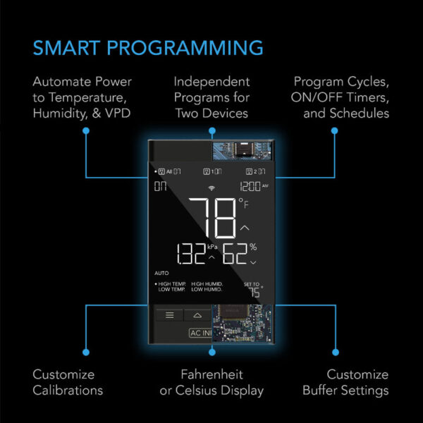 AC INFINITY Controller 69 PRO+ | Smart Control for 8 Devices - Temp, Humidity, VPD - Image 9