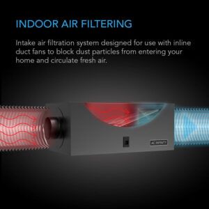 Alternative view of AC INFINITY Inline Filter Box – High Efficiency Air Filtration for HVAC & Grow Rooms