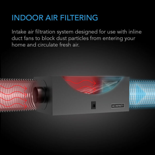 AC INFINITY Inline Filter Box – High Efficiency Air Filtration for HVAC & Grow Rooms - Image 2