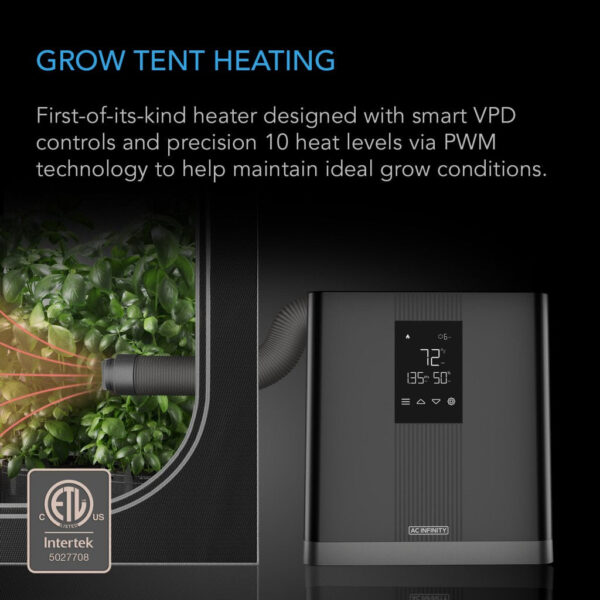AC Infinity THERMOFORGE T3, Environmental Plant Heater, Smart VPD Controls, True 10 Heat Levels - Image 3