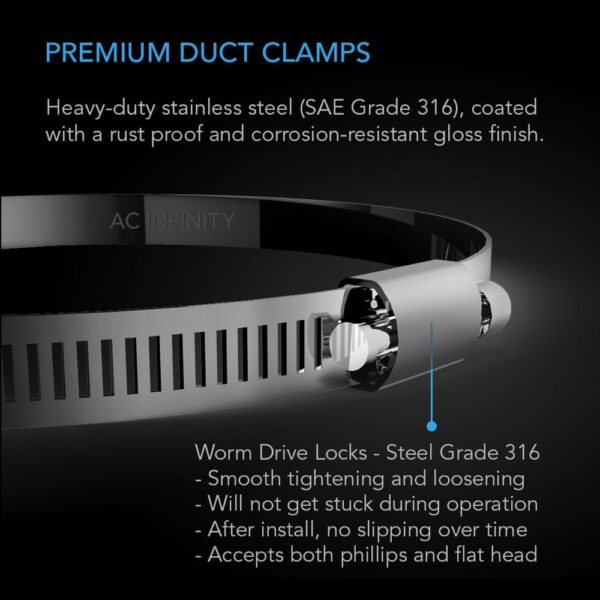 AC Infinity Duct Clamps - Image 2