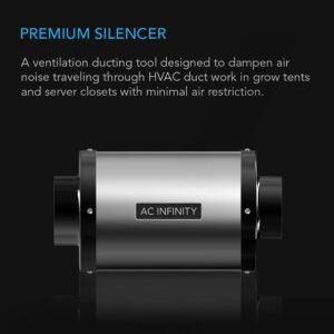 Alternative view of AC Infinity Duct Fan Silencers 4"