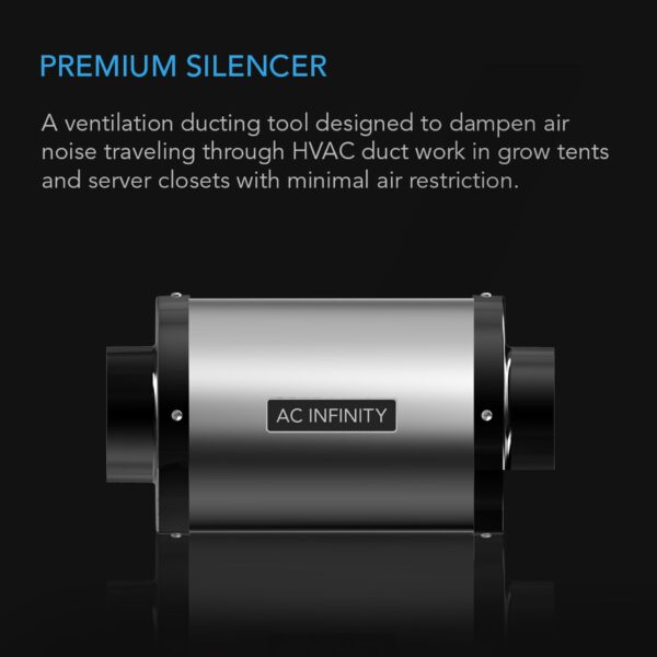 AC Infinity Duct Fan Silencer 8" - Image 2