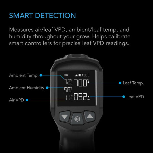 AC Infinity VPD Thermometer – Handheld Leaf Temp & Humidity Monitor - Image 3