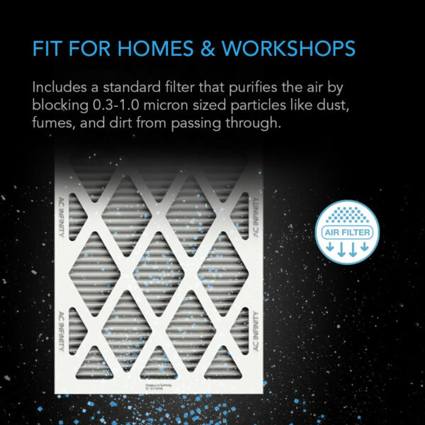 AC INFINITY Inline Filter Box – High Efficiency Air Filtration for HVAC & Grow Rooms - Image 4