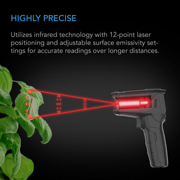 AC Infinity VPD Thermometer – Handheld Leaf Temp & Humidity Monitor - Image 4