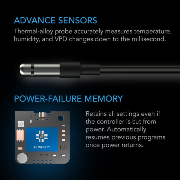 AC INFINITY Controller 69 PRO+ | Smart Control for 8 Devices - Temp, Humidity, VPD - Image 5