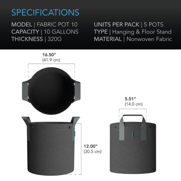 AC Infinity Heavy Duty Fabric Pots - Image 17