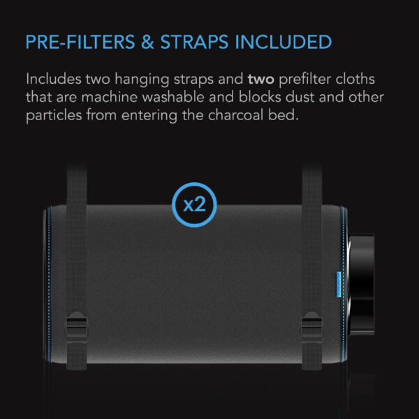 AC Infinity 8" Duct Carbon Filter | Premium Australian Charcoal for Odor Control - Image 6