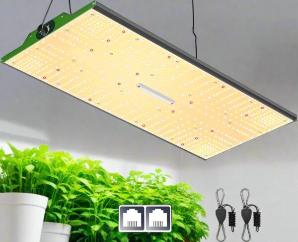 Dimmable Full Spectrum LED Grow Light for Seed Starting, Vegetables & Indoor Plants - Daisy Chain - Image 6
